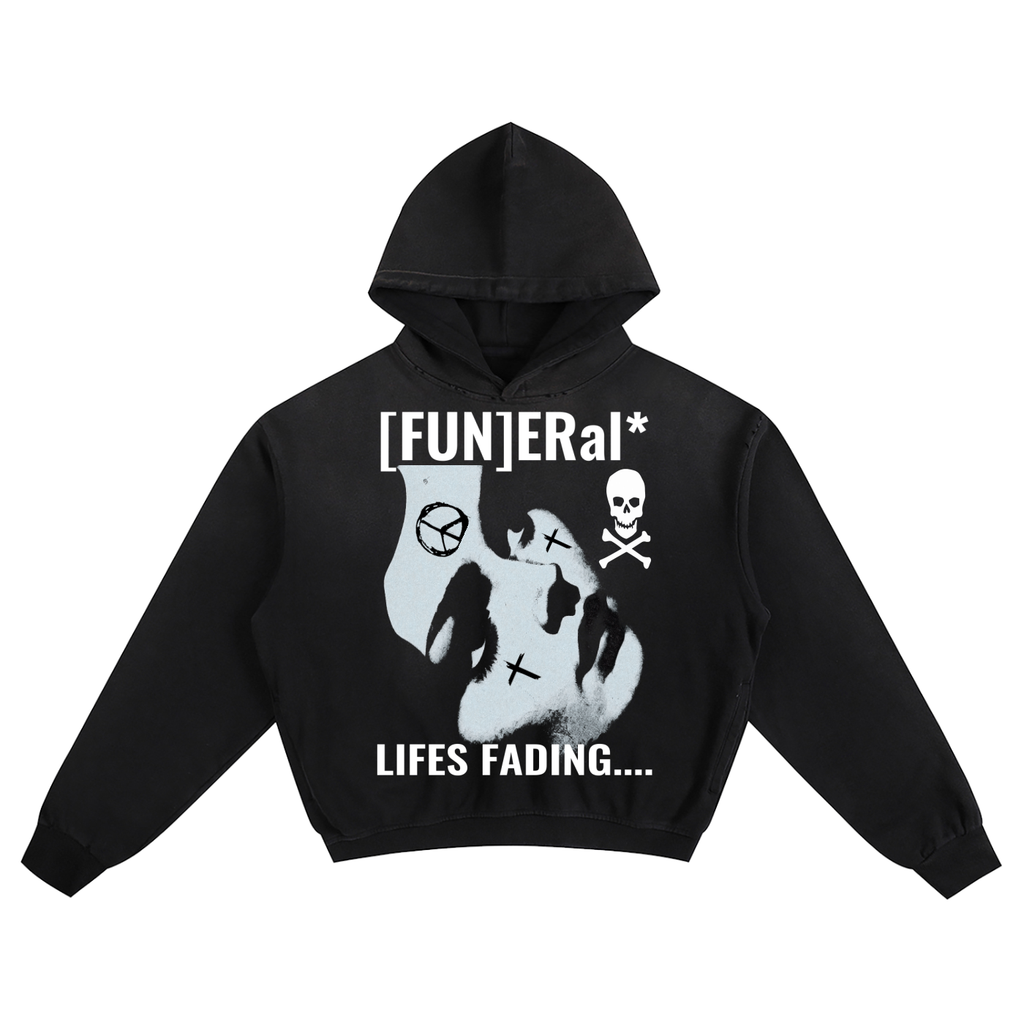 [FUN]ERAL* Sunfade Boxy Hoodie