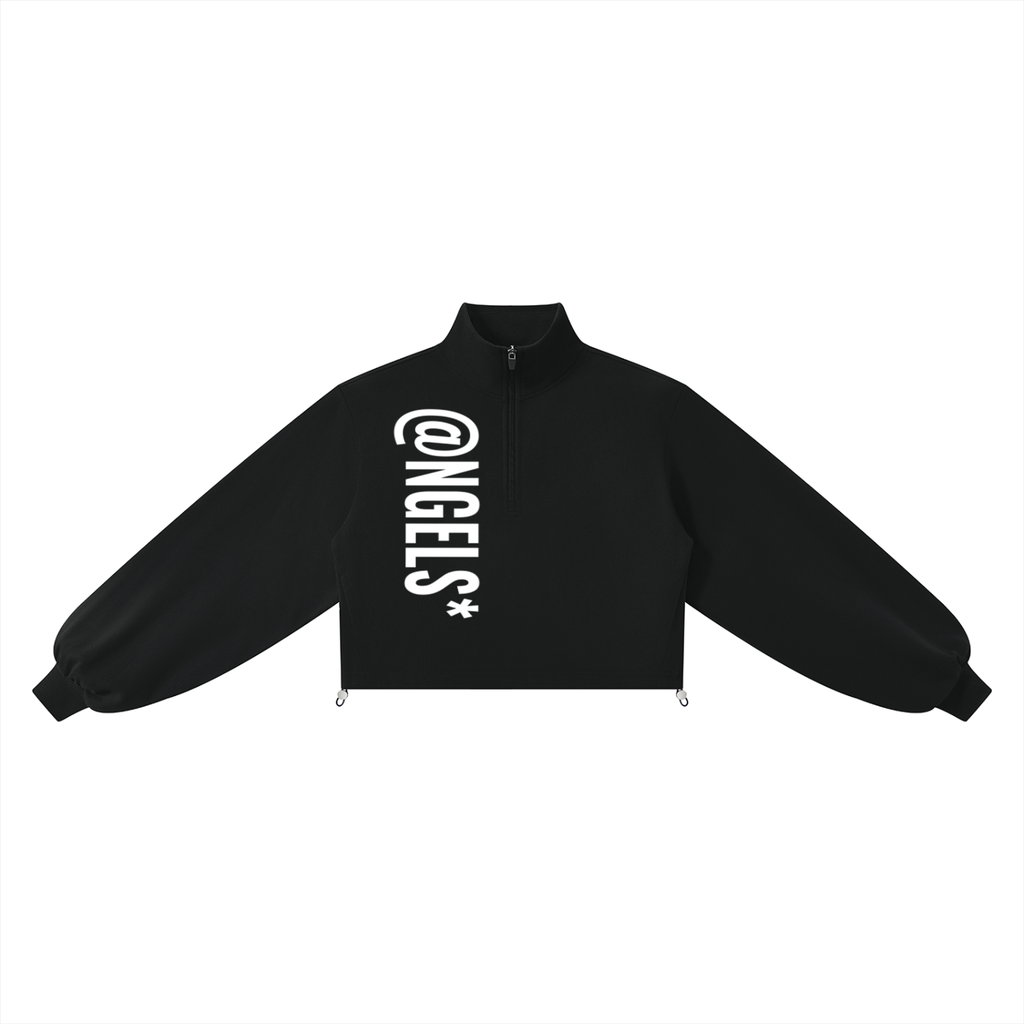 @NGELS Women’s Mock-Neck Quarter-Zip Sweatshirt