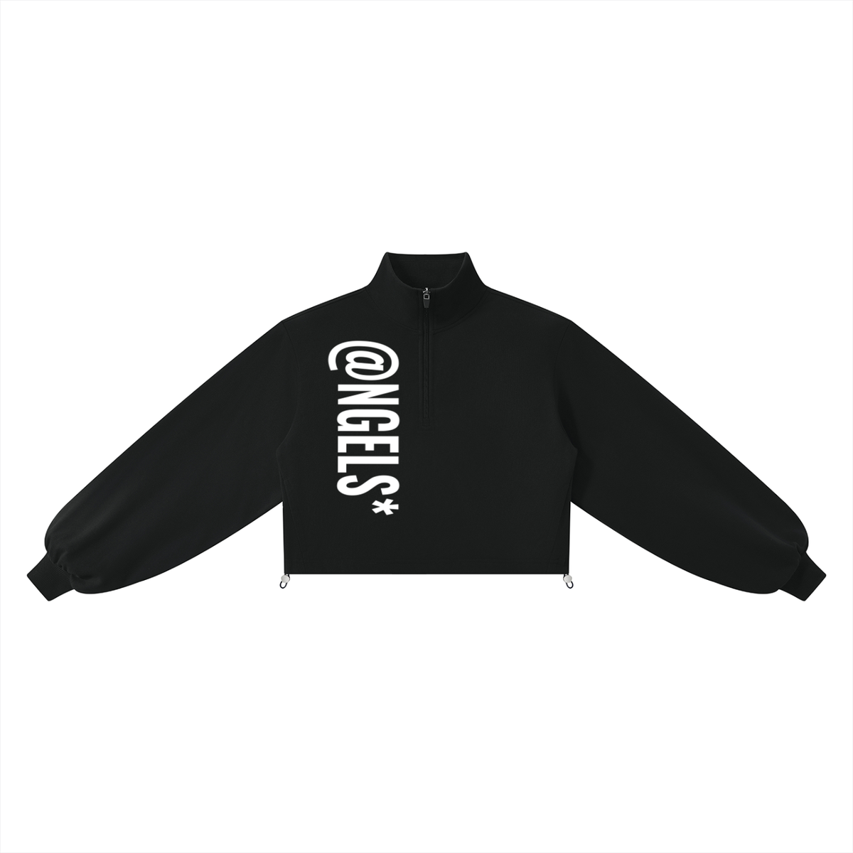 @NGELS Women’s Mock-Neck Quarter-Zip Sweatshirt