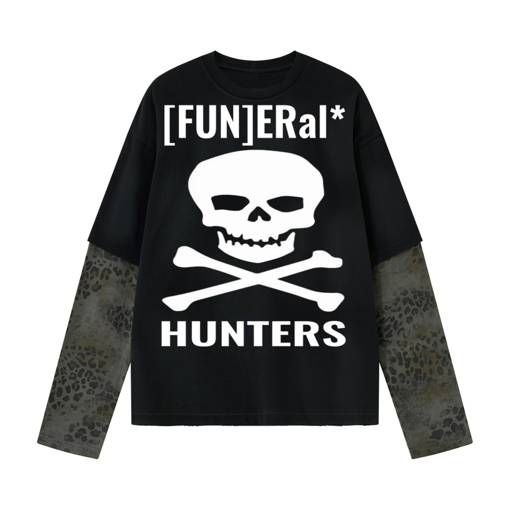 [FUN]ERAL* HUNTERS LEOPARD SLEEVE T-Shirt