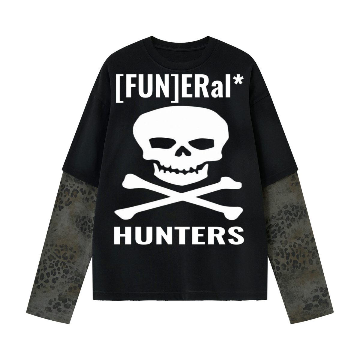 [FUN]ERAL* HUNTERS LEOPARD SLEEVE T-Shirt