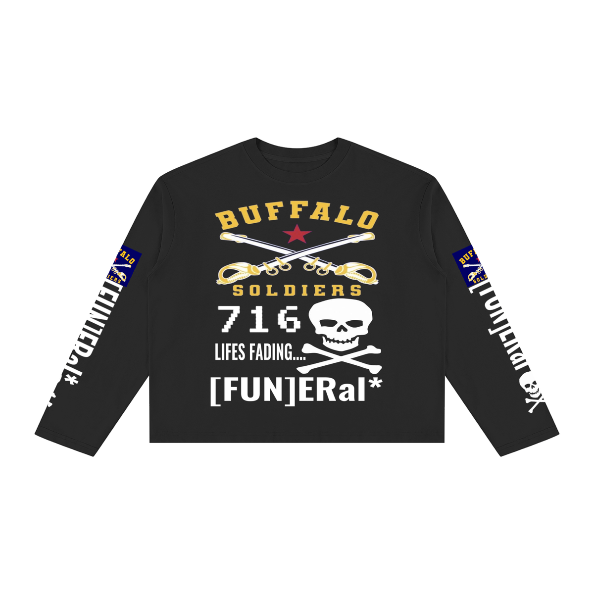 “BUFFALO SOLDIERS” Long Sleeve Boxy T-Shirt