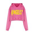 Women’s "@NGELS" Washed Crop Hoodie
