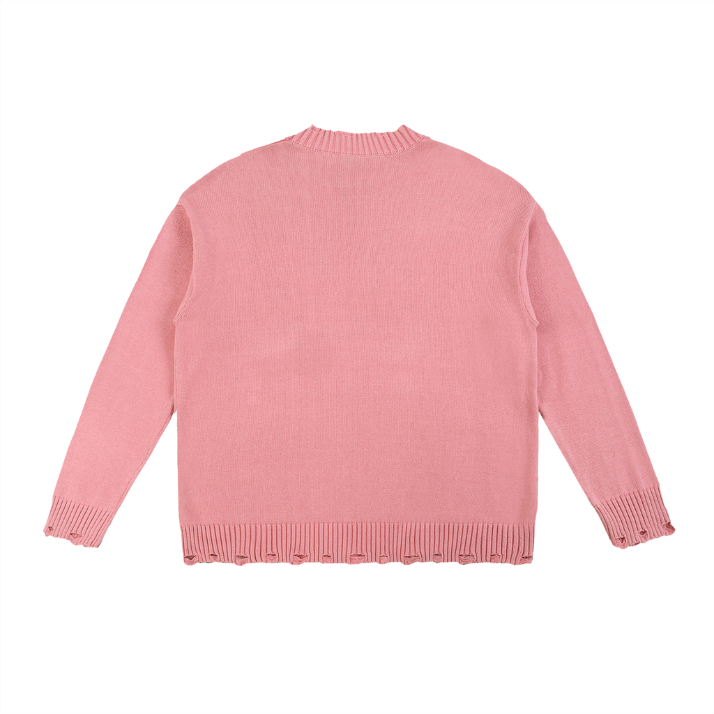 [FUN]ERaL* SAINT MICHEAL Hand-Frayed Sweater