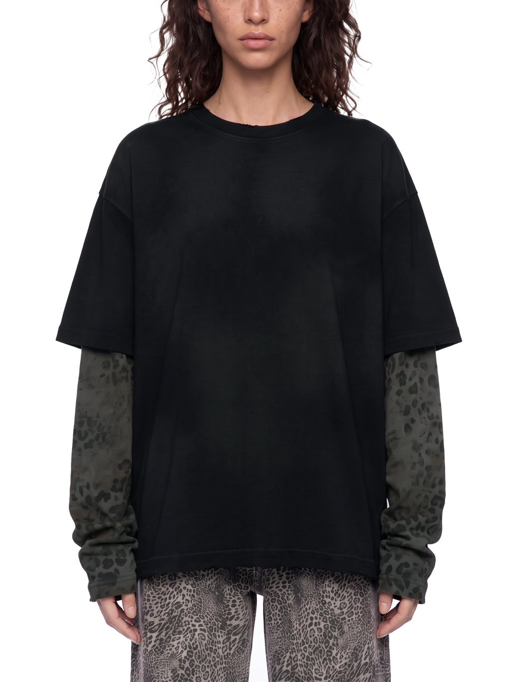 [FUN]ERAL* HUNTERS LEOPARD SLEEVE T-Shirt