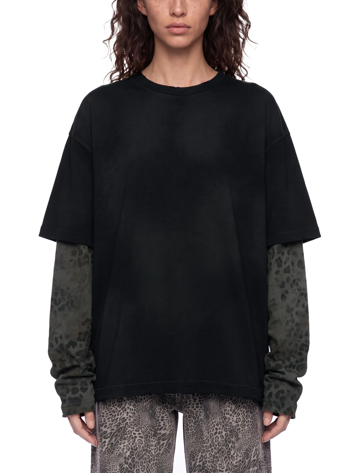 [FUN]ERAL* HUNTERS LEOPARD SLEEVE T-Shirt